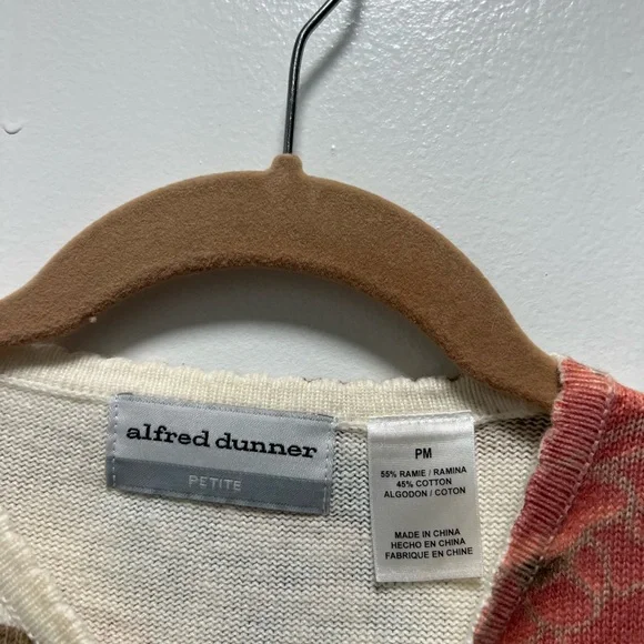 Alfred Dunner Women’s Size Petite Medium Multicolor Floral Print Knit Top - Picture 4 of 7